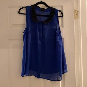 XXL Tank blouse with neck detail